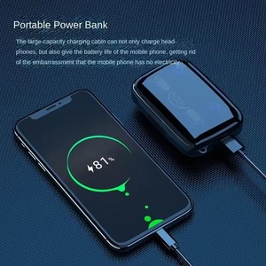 Chơi Game Tai Nghe M19 TWS Bt5.1 Thiết Kế Mới 9D Stereo Không Thấm Nước Không Dây Earbuds Với <span class=keywords><strong>LED</strong></span> Chỉ Số Pin - Product Image 3
