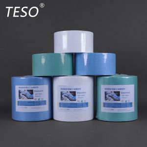 Chiffons de nettoyage industriels non tissés bleus <span class=keywords><strong>TESO</strong></span> 71001 Lingettes de style uni - Product Image 5