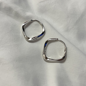 S925 orecchini a cerchio a rombo geometrico in argento Sterling per donne dal Design unico Vintage con luce di lusso di alta gamma - Product Image 6