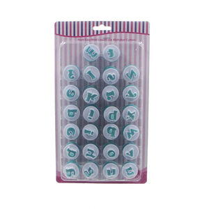 Alfabeto <span class=keywords><strong>y</strong></span> números Fondant Cake Mold Cookie Stamp Impress Embosser Cutter Mayúsculas Números Forma DIY Galleta Herramientas - Product Image 1