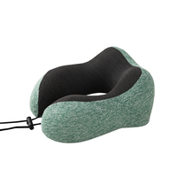 Oreiller de soutien du cou en mousse à mémoire de forme en U confortable de voyage avec bouchons d'oreille et masque pour les yeux pour le positionnement du repos cervical