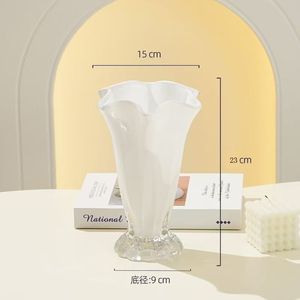 <span class=keywords><strong>Vase</strong></span> à fleurs <span class=keywords><strong>en</strong></span> <span class=keywords><strong>verre</strong></span> transparent <span class=keywords><strong>rose</strong></span>, vert, violet, jaune, coloré, de haute qualité, à large ouverture, pour la décoration de table de mariage - Product Image 4