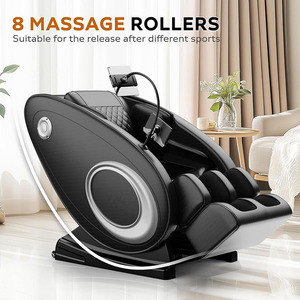 Massagesessel mit Zero-Gravity-Funktion, Ganzkörper-Massagesessel mit Airbags, Heizung, Bluetooth-Lautsprecher, Fußroller und Touchscreen - Product Image 3