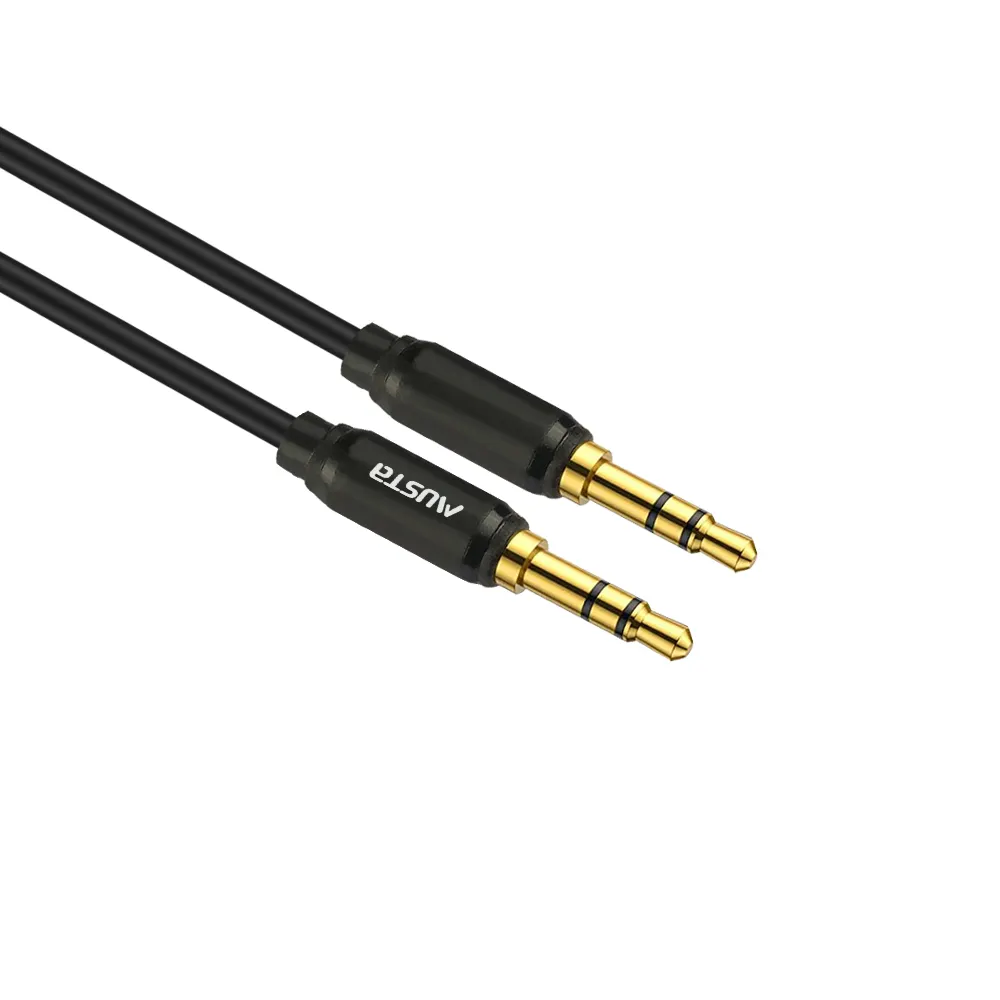 สาย Aux 3.5มม. สเตอริโอตัวผู้เป็นตัวผู้,สาย Aux Audio 3 Poles เชื่อมต่อสมาร์ทโฟน Mp3แท็บเล็ตสเตอริโอออดิโอ Aux Cable Stereo