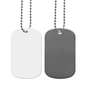 Collier pour chien en acier inoxydable en forme d'arc, vierge pour sublimation DIY, écologique, avec plaques d'identification personnalisées pour animaux de compagnie, pour presse à chaud, cadeau promotionnel - Product Image 4