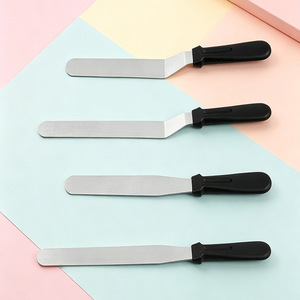 Couteau à lisser la crème au beurre pour la décoration de gâteaux, spatule en acier inoxydable, spatule à angle droit, petits outils pour la pâtisserie maison - Product Image 3