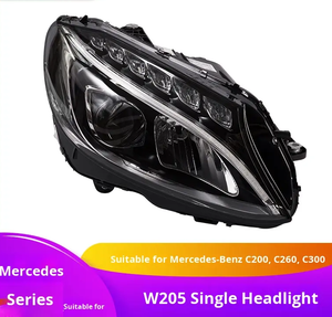 Faros Delanteros LED de Configuración Baja y Alta para Mercedes-Benz Clase C W205, Faros Bi-lente, C200, C260, C300, C400 - Product Image 2