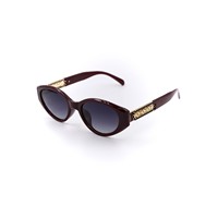 Lunettes de soleil rétro œil de chat pour femmes avec chaîne dorée décorative, protection UV400, style vintage, logo personnalisé, lunettes de soleil œil de chat surdimensionnées