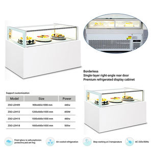 Advanced Bakery Cold Showcase Postre Shop Nevera Enfriador de exhibición de un nivel para restaurante Pastelería y Food Court - Product Image 2