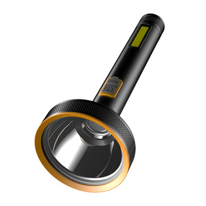 Lampe latérale Cob en alliage d'aluminium, lampe de poche 5W rechargeable, haute intensité, portable pour l'extérieur, avec chargeur - Product Image 1