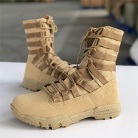 Bottes Tactiques Montantes à Lacets pour Hommes, Durables, de Travail et d'Extérieur