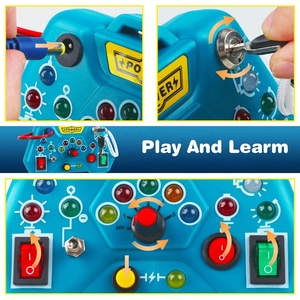 Planche de travail à LED <span class=keywords><strong>pour</strong></span> tout-petits Planche d'activité sensorielle Montessori <span class=keywords><strong>Jouet</strong></span> lumineux avec interrupteur Planche de travail électrique <span class=keywords><strong>Jouet</strong></span> d'apprentissage éducatif précoce - Product Image 4