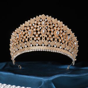 Coronas de Novia Hechas a Mano con Cristales y Pedrería, Estilo Europeo Vintage de Lujo, Chapadas en Plata y Aleación, Personalizadas - Product Image 2