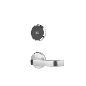 European Single Latch Stainless Steel Intelligent Key Hotel Locking Electric Smart Lock Door With Card