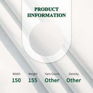 Toyobo <span class=keywords><strong>Tissu</strong></span> de robe musulmane 100% polyester <span class=keywords><strong>blanc</strong></span> uni de haute qualité soyeux doux et lisse transparent et fusible pour vêtements - Product Image 2