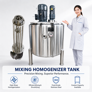Mezclador de Acero Inoxidable Semiautomático de 1000L para Sopa Deliciosa y Polvo de Té con Leche - Product Image 1