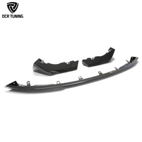 Alerón Delantero de Fibra de Carbono Seca Estilo CSL para BMW M3 G80 G82 G83 M4, Divisor de Parachoques de Carbono Real, Kit de Carrocería de 3 Piezas
