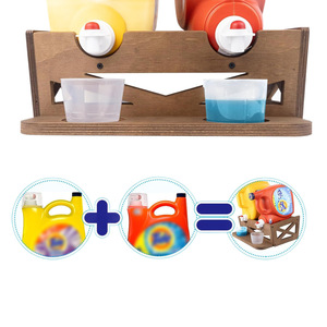 Support en bois pour détergent à lessive, double rangement pour bouteilles avec gobelet doseur, organisateur de nettoyage domestique - Product Image 5