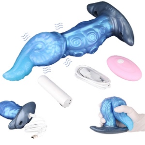 YOCY Tapón Anal de Silicona con Forma de Tentáculo Largo para Uso Prolongado, Dildo Anal de Tentáculo Monstruoso para Entrenamiento, Vibrador Masajeador de Próstata - Product Image 1