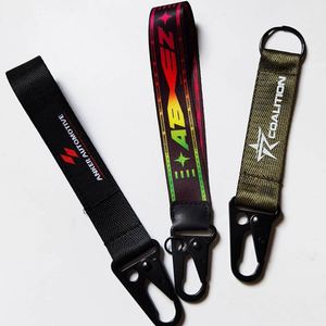 Livraison rapide, porte-clés personnalisé en nylon pour voiture, porte-clés avec logo de voiture, ruban porte-clés - Product Image 5