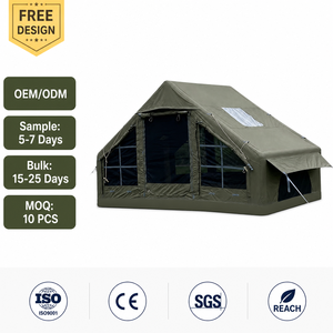 Tente gonflable en coton TC durable, imperméable et résistante aux UV, grand espace pour le camping en plein <span class=keywords><strong>air</strong></span> en toutes saisons - Product Image 6
