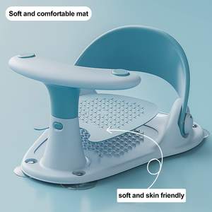 Siège de baignoire pour bébé avec ventouses Siège de <span class=keywords><strong>bain</strong></span> pour bébé Support de dossier Siège de <span class=keywords><strong>bain</strong></span> pour bébé avec thermomètre à eau - Product Image 4
