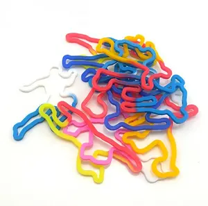 Pulsera de goma de silicona con forma de Animal, colorida, bricolaje