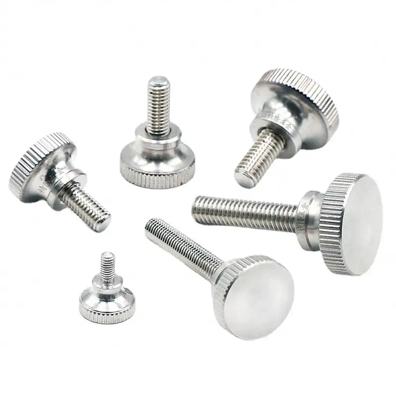 SDPSI DCT GB834 Stainless Steel Knurled Head Step Thumb Screw With Collar M2 M2.5 M3 M4 M5 M6