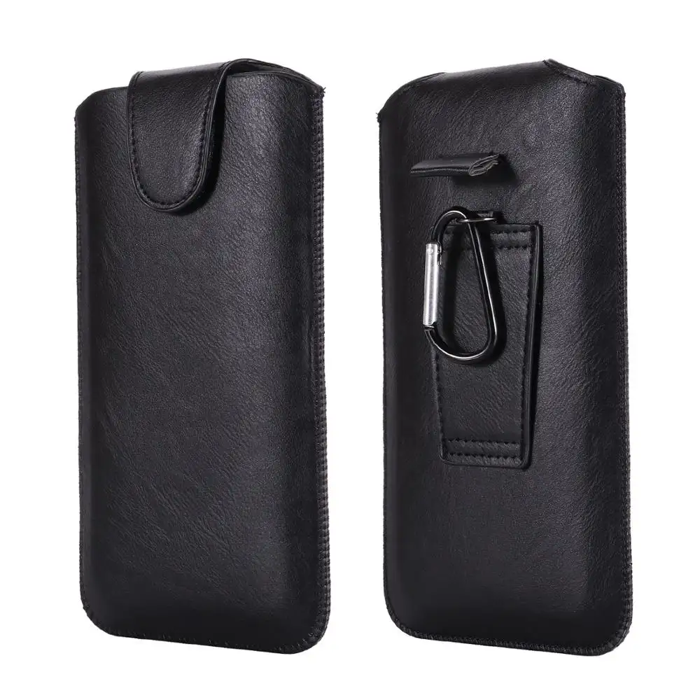 Universal Belt Clip Holster Wallet Leather Case Phone Bags For iPhone 11 Pro Max