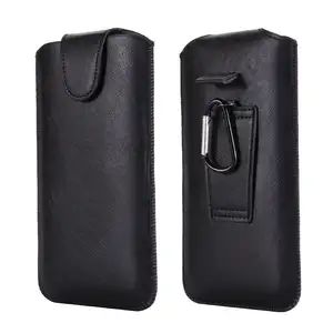 Universal Belt Clip Holster Wallet Leather Case Phone Bags For iPhone 11 Pro Max