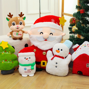 Jouets en peluche de Noël, cadeaux de Noël pour la famille et les enfants, rennes, Père Noël, sapins et jouets en peluche - Product Image 6