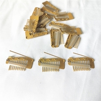 Pince à cheveux 36 mm en acier inoxydable pour Chunni et Dupatta, avec épingle de sûreté, 10 dents, fixation solide pour peigne et maintien des cheveux
