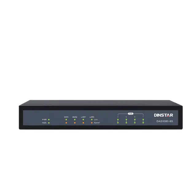 Dinstar DAG1000-8S 8 FXS Analog VoIP ağ geçidi, OEM/ODM desteği, IP tabanlı, uygun maliyetli
