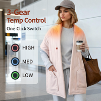 Chal Térmico Portátil de Bolsillo con Control Preciso de Temperatura NTC, Conexión USB, Ideal para Clima Frío, Compras, Viajes, para Damas
