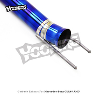 Système d'échappement sport à soupapes en titane Tuning OEM Valvetronic Catback pour Mercedes-Benz GLA45 AMG 2.0T 2015-2019