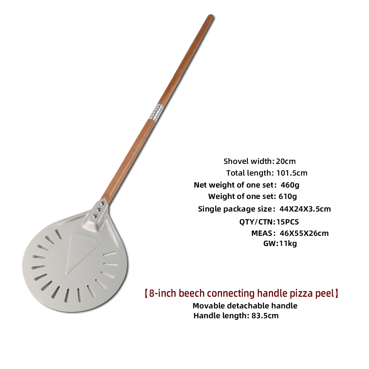 8 inch silver