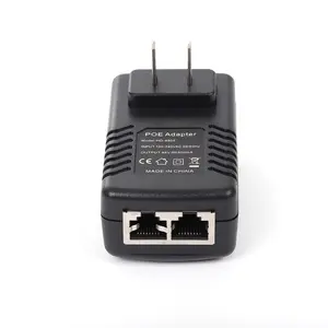 15v Adapter 48V 0.5A PoE Adapter 24V 15V PoE Adapter For IP Phone Network Camera