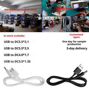 L7230 usb dc पावर केबल 5.5x51 मिमी 5.5x2.5mm पुरुष/महिला प्लग कॉपर कंडक्टर pvc जैकेट ip33 रेटेड कम वोल्टेज mite हटाने - Product Image 2