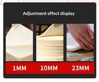 Machine à rouler la pâte entièrement automatique, presse à pizza électrique commerciale, laminoir en acier inoxydable, presse à nouilles pour boulangerie, 220v