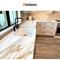 Panneau de fond de mur imitation marbre artificiel Italie quartz dalle de roche italienne dalle de pierre frittée pour sol