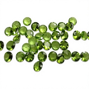 Peridoto Verde Natural de 6mm, Corte Facetado Redondo, Piedra Preciosa Suelta, Certificado por Terceros, Venta al Por Mayor, Gopika Exports para Joyería - Product Image 3