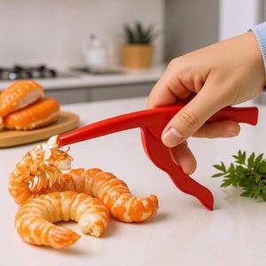 Pince à décortiquer les crevettes et les écrevisses incurvée, facile à utiliser, pour fruits <span class=keywords><strong>de</strong></span> mer, vente chaude - Product Image 3
