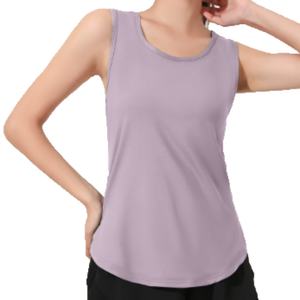 OEM สามารถปรับแต่งเสื้อกล้ามสีพื้นสำหรับผู้หญิง เสื้อกล้ามไร้แขนที่ใส่สบายและระบายอากาศได้ดีสำหรับผู้หญิง - Product Image 3