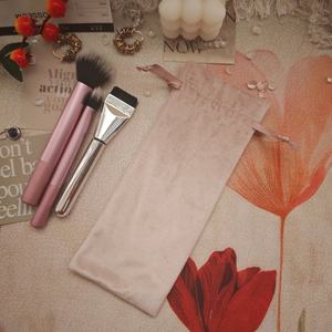 กระเป๋ากำมะหยี่ยาวแบบกำหนดเองกระเป๋าดินสอปากกากำมะหยี่แบบหูรูดกระเป๋าบรรจุอุปกรณ์ความงามผ้ากำมะหยี่ - Product Image 2