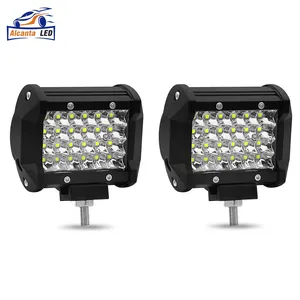 AlcantaLED-foco LED para motocicleta de 4 pulgadas, 72W, 12V, todoterreno, GAZ, 4x4, reflector para coche, barco, barra de Toro, remolque, 4WD