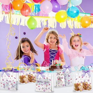 Bolsas de Regalo Transparentes de PVC con Temática de Kpop para Fiestas de Cumpleaños, con Cinta, Bolsas para Dulces y Regalos con Asas, Cantante Popular - Product Image 6