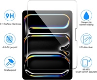 Protection d'écran en verre trempé HD 9H pour iPad Pro A16 2025 11 pouces, iPad 10e génération 10,9 pouces, iPad Air 2026