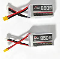 Baterai Lipo RC 4S 14.8V 850mAh 100C untuk Multirotor FPV 2~3 Inci, Mobil RC Mini, Pesawat Aerobatik Kecil, Perahu RC Mini, Bersertifikasi CE FCC ROHS