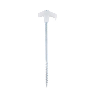 25cm Luminous Tent Stakes <b>Screw</b> Steel Ground <b>Pegs</b> for Outdoor Camping Canopy Wind Fixed Nails - Product Image 4