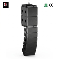 Sistema de Altavoces Line Array Activo Dual de 10 Pulgadas, 1600W, Biamplificado, 4/8, Resistente al Agua, Sonido Profesional Portátil para Eventos, Escenarios y Estadios